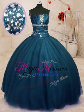 Sophisticated Sleeveless Beading Lace Up Sweet 16 Quinceanera Dress