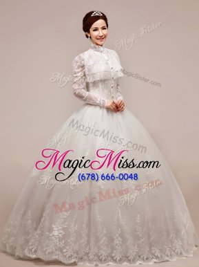 Stylish Floor Length A-line Sleeveless White Wedding Dress Zipper