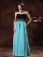 2013 New Style In Bisbee Arizona Prom Dress With Aqua Blue Sweetheart Beaded Decorate Waist