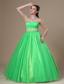 Dearborn Beaded Decorate Wasit A-line Spring Green Floor-length Sweetheart Neckline Prom / Evening Dress For 2013