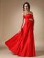 Wine Red A-line Strapless Floor-length Taffeta Beading and Ruch Prom Dress