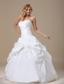 Appliques Decorate Sweetheart Neckline Hand Made Flower Ball Gown Floor-length For 2013 Wedding Dress