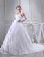 Lace With Beading Ball Gown Sweetheart Chapel Train Wedding Dress