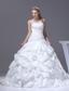 Pick-ups A-line Court Train Strapless Wedding Dress