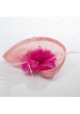 2015 Feather Tulle Red Hair Ornament for Women