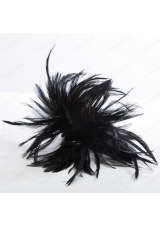 2015 Simple Feather Black Feather Flower Hairpin