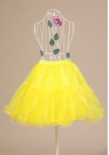 Yellow Hot Selling Mini Length Petticoat