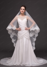 Lace Appliques Tulle Graceful Wedding Veil