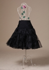 Brand New Black Organza Tea Length Wedding Petticoat