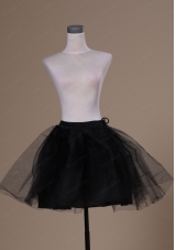 Lovely Mini Length Black Organza Petticoat