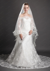 Beading Tulle Graceful Wedding Veil