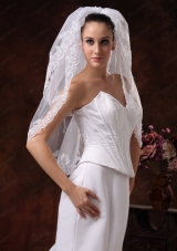 Two-tier With Embroidery Tulle Graceful Wedding Veil