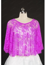 Lace Hot Pink Beading Hot Sale Wraps for 2014