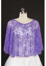 Lavender Hot Sale  2014 Wraps with Beading Lace
