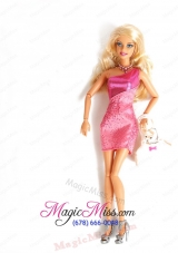 Cute Handmade Party Dress For Barbie Doll
