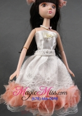 The Most Amazing WhiteTulle Party Dress with  Made to Fit the Barbie Doll