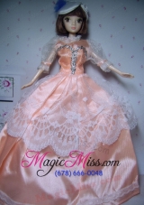 Elegant Orange Gowns Taffeta Made to Fit the Barbie Doll