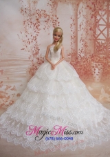 Exquisiste Wedding Dress To Barbie Doll Dress With Lace