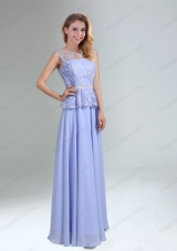 Lavender Belt and Lace Empire 2015 Mother of the Bride Dresses with Bateau