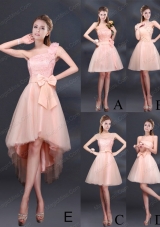 2015 Lace Up Organza Prom Dresses with A Line