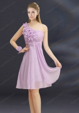 2015 Romantic Hand Made Flowers Sweetheart Prom Dresses with Ruching