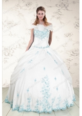 New Style Appliques Strapless Lovely Quinceanera Dresses for 2015