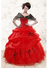 New Style Sweetheart Red Quinceanera Dresses for 2015