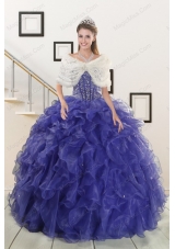 2015 Unique Sweetheart Quinceanera Dresses with Sequins and Ruffles