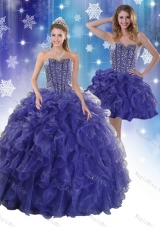 The Most Popular Royal Bule Quinceanera Dresses with Beading and Ruffles for 2015