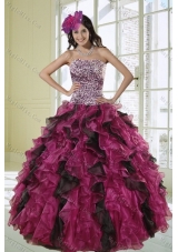 2015 New Style Quinceanera Dresses with Leopard Print