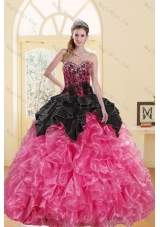 2015 Most Popular Beading and Ruffles Sweet 16 Dresses in Multi Color