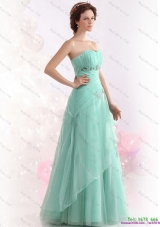 Appple Green Sweetheart Dama Dresses with Ruching and Beading