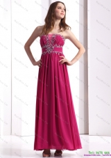 Sophisticated Strapless Floor Length 2015 Prom Dress with Beading