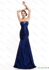 2015 The Super Hot Strapless Mermaid Dama Dress with Beading