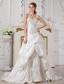 Remarkable A-line Sweetheart Court Train Taffeta Appliques Wedding Dress