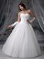 Manchester Iowa Appliques With Beading A-line Sweetheart Neckline Tulle 2013 Wedding Dress
