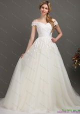 2015 New Off the Shoulder Wedding Dress with Beading