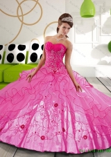 2015 Plus Size Quinceanera Dresses Sweet 15 Dresses with Appliques