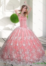 Free and Easy Sweetheart 2015 Quinceanera Gown with Beading and Lace