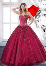 Sweetheart 2015 Wholesale Quinceanera Dresses with Beading and Appliques