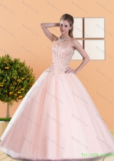 2015 Wholesale Ball Gown Quinceanera Dresses with Beading