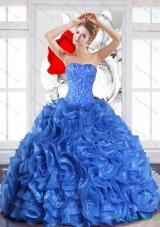 New Style Ball Gown Quinceanera Dresses with Beading and Ruffles