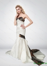 New Style Mermaid Sweetheart Multi Color Camo Wedding Dresses