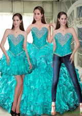 Luxurious Lace Up Vestidos de Quinceanera with Beading and Ruffles