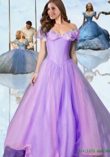 Princess Off the Shoulder Hand Made Flowers Top Seller 2015 Summer Cinderella Quinceanera Dresses