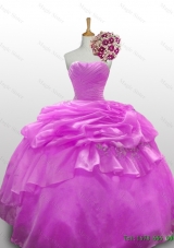 2015 Custom Make Beaded Quinceanera Dresses with Ruffled Layers for Fall