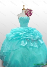 2015 Real Sample Quinceanera Dresses with Paillette and Ruffled Layers