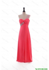 New Style Popular Empire One Shoulder Prom Dresses with Beading