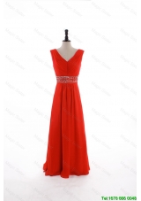 Vintage Custom Made Empire V Neck Prom Dresses with Beading and Sequins