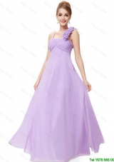 2016 Lovely Perfect New Style Straps Lavender Prom Dresses with Ruching